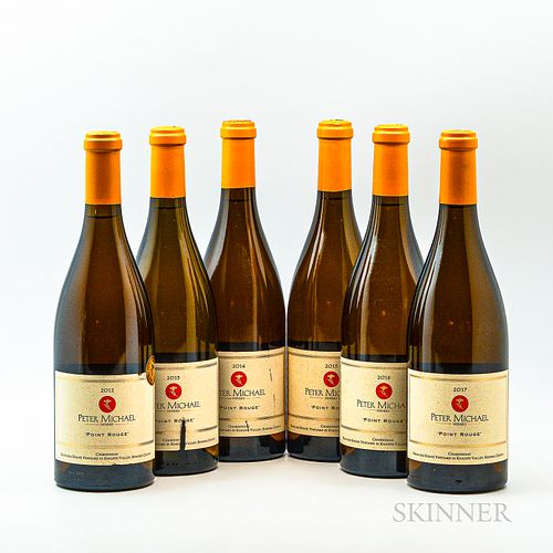 Mixed Peter Michael Chardonnay Point Rouge, 6 bottles