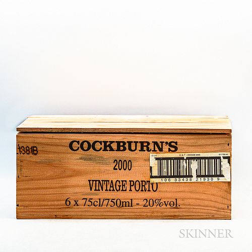 Cockburn Vintage Port 2000, 6 bottles (owc)