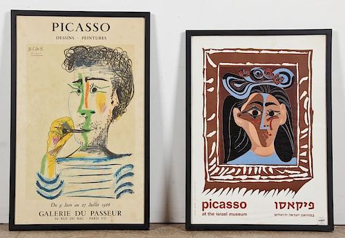 2 Vintage Framed Picasso Art Posters