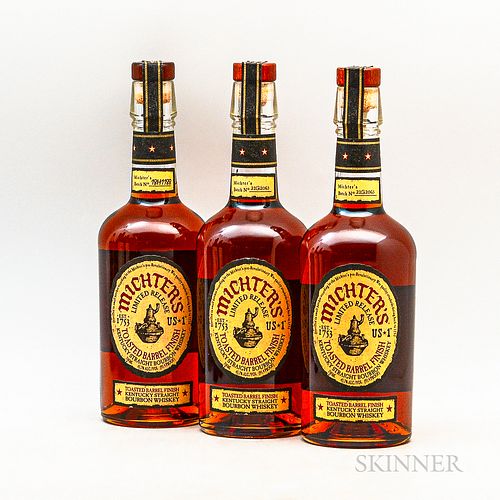 Michter's Bourbon Toasted Barrel Finish, 3 750ml bottles (oc)