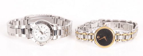 Two Ladies Watches, Movado and TFX