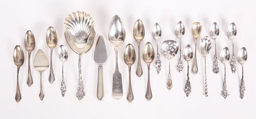 A Group of Sterling Silver Flatware