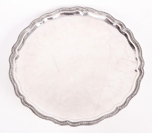 A Peruvian Sterling Silver Tray
