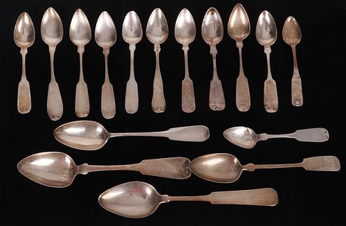A Group of American and European Silver Spoons