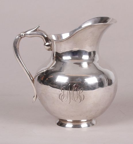 A Mexican Sterling Silver Pitcher, Sanborn