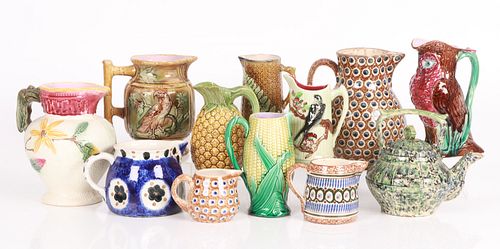 A Large Group Of Majolica, Etc.
