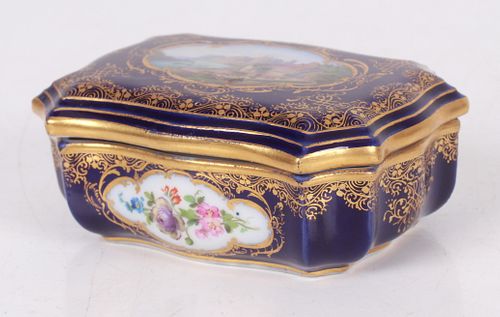 A Meissen Porcelain Match Box