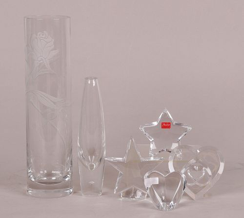 A Group of Glass, Baccarat, Tiffany, Etc...