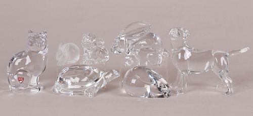 A Group of Glass Animal Figures