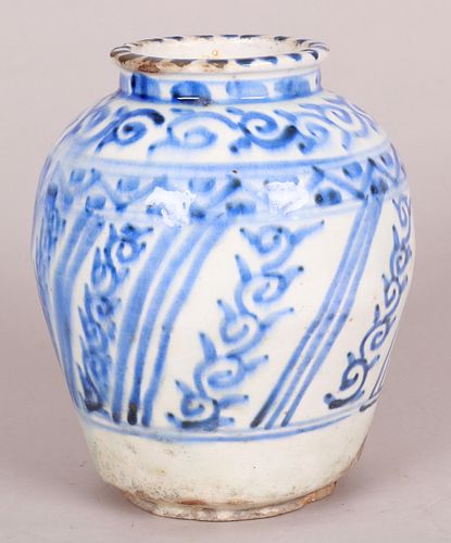 A Persian Qajar Pottery Vase