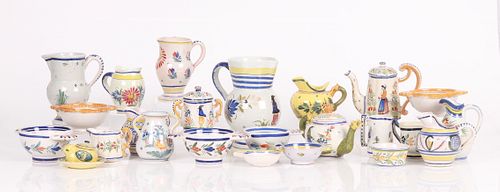 A Collection of Quimper Pottery