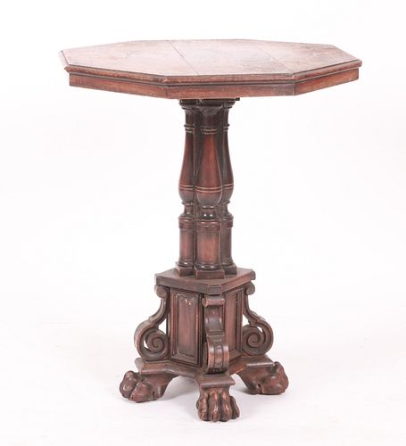 A Continental Mahogany Side Table