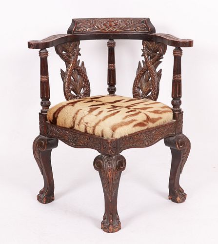 Anglo Indian Corner Chair