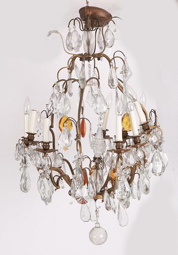 A Baccarat Style Chandelier