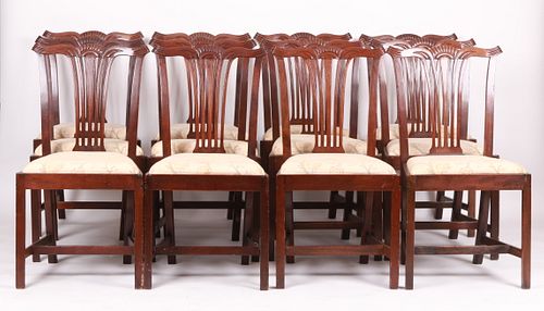 A Set of Chippendale Style Dining Chairs