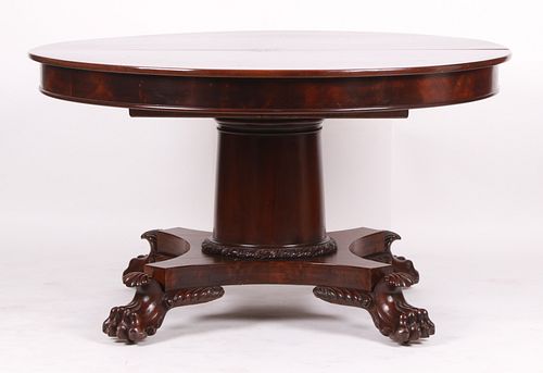 An American Mahogany Classical Dining Table