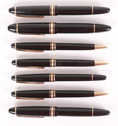A Group of Montblanc Meisterstuck Pens