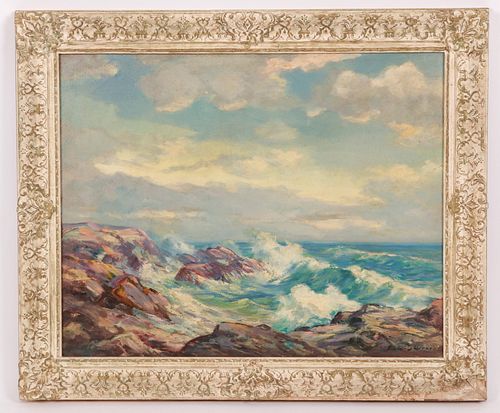 Elmer S. Berge (American, 1892 - 1956) Seascape