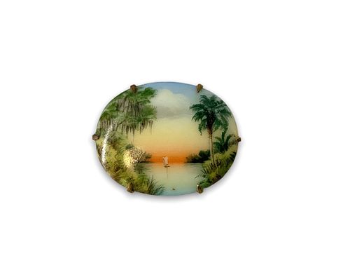 Painted Scenic Pin