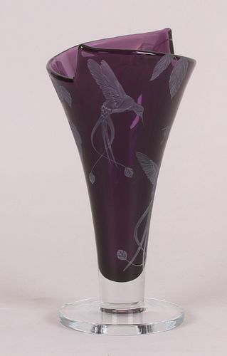 A Large Art Glass Vase