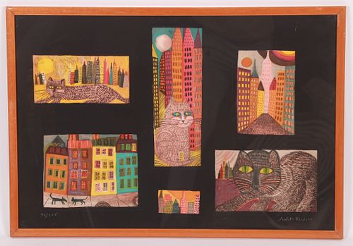 Judith Bledsoe, City Cats, Lithographs
