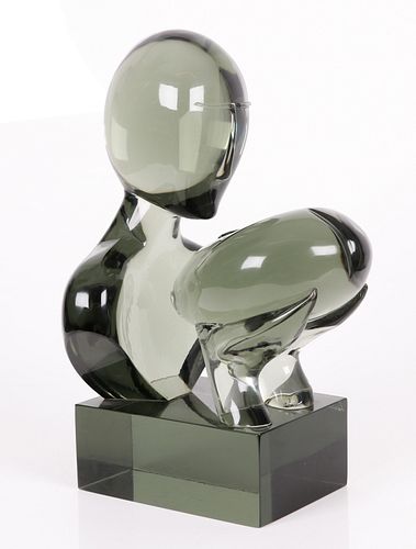 Loredano Rosin, The Kiss, Murano Glass Sculpture