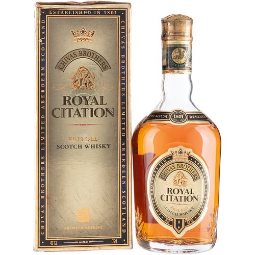 Chivas Brothers. Royal Citation. Blended. Scotch Whisky. Scotland.