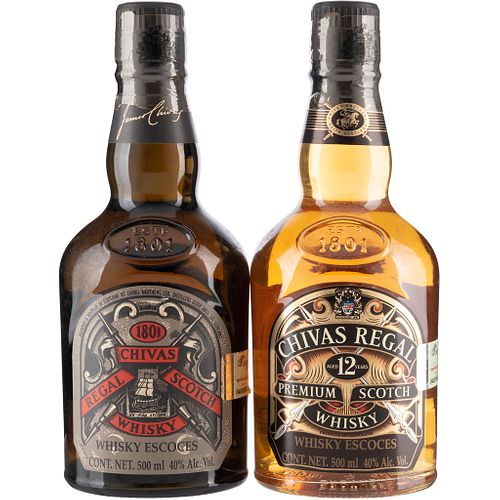 Chivas edition. 1801 - 2001. Blended. Scotch Whisky. Scotland. Piezas: 2.