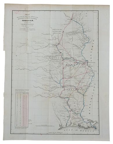 MAP WESTERN & NORTH-WESTERN FRONTIER, OCT. 1837