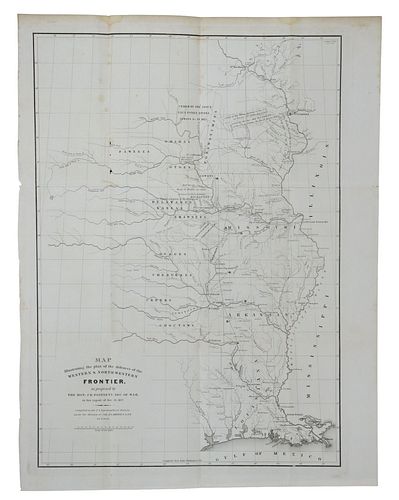 MAP WESTERN & NORTH-WESTERN FRONTIER, DEC. 1837