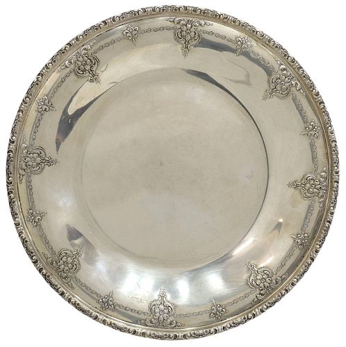 TOWLE 'OLD MASTER' STERLING SILVER 13" ROUND TRAY