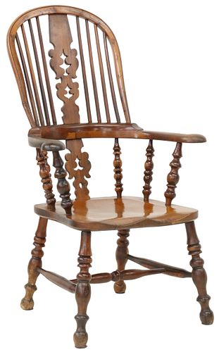 ENGLISH BENTWOOD & SPINDLE BACK WINDSOR ARMCHAIR