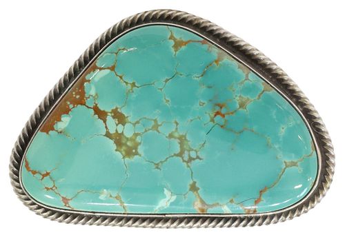 GENT'S RICK MARTINEZ NAVAJO TURQUOISE SILVER RING