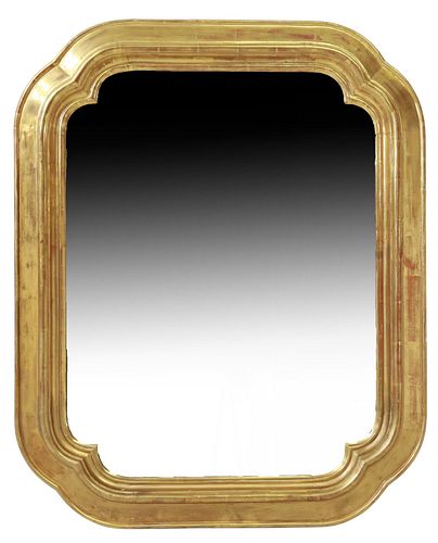 FRENCH LOUIS PHILIPPE GILTWOOD MIRROR, 44" X 35"