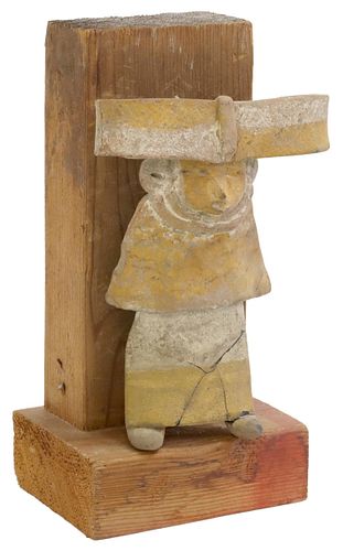 PRE-COLUMBIAN POTTERY FIGURE, TEOTIHUACAN, MEXICO
