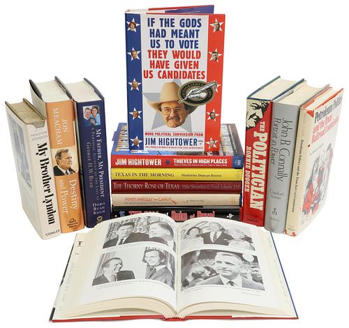 (13) BOOKS: TEXAS POLITICAL HISTORY, FOUR SIGNED