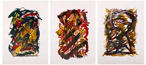 Francesco Torregrosa, Three Abstract Paintings