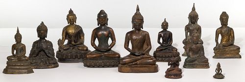 Asian Multi-Cultural Bronze Buddha Assortment