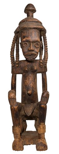West Central African Cameroon Carved Wood Figure