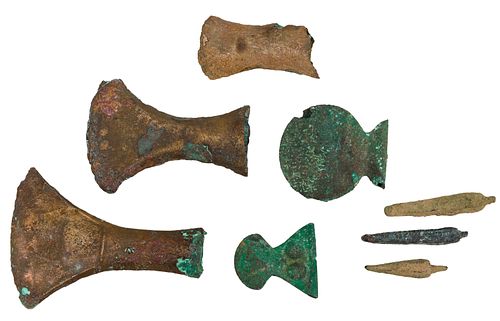 Pre-Columbian Copper Tool and Ornament Assortment