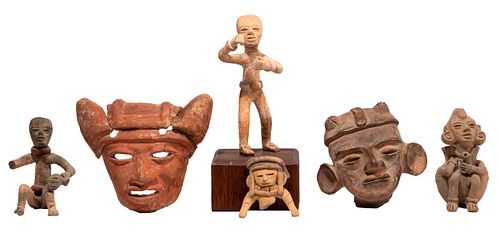 Pre-Columbian Teotihuanan Pottery Figurine Assortment