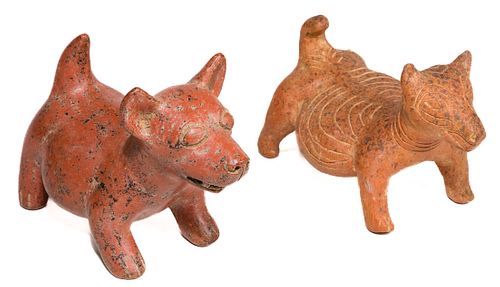 Mexican Colima Ceramic Dog Figurine Assortment