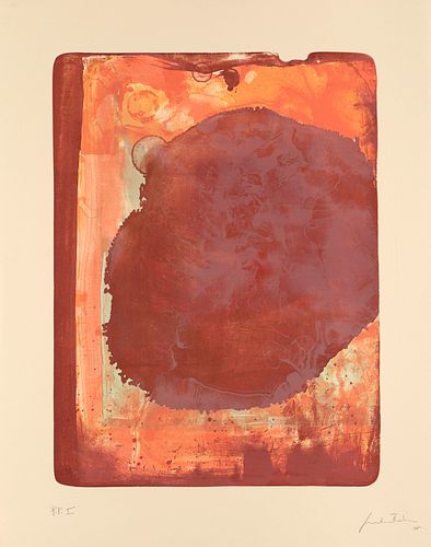 Frankenthaler, Helen Reflections II. 1995. Farblithographie auf chamoisfarbenem BFK Rives. 67,9 x 53,3 cm (67,9 x 53,3 cm). Signiert, datiert und beze