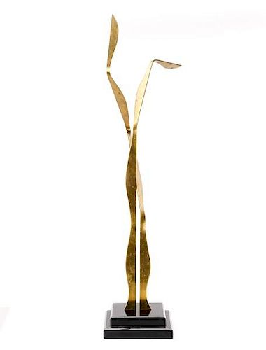 Hivo Van Teal Modern Abstract Brass Sculpture