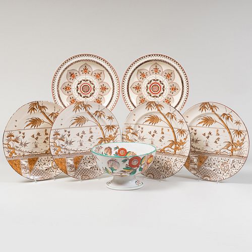 Group of English Aesthetic Transfer Printed Wares