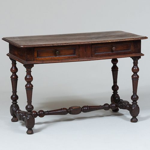 Louis XIII Style Carved Walnut Table