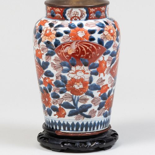 Japanese Imari Vase Mounted as a Lamp