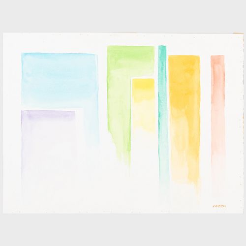 Murray Hantman (1904-1999): Abstraction; Abstract Watercolor; Untitled; and Untitled