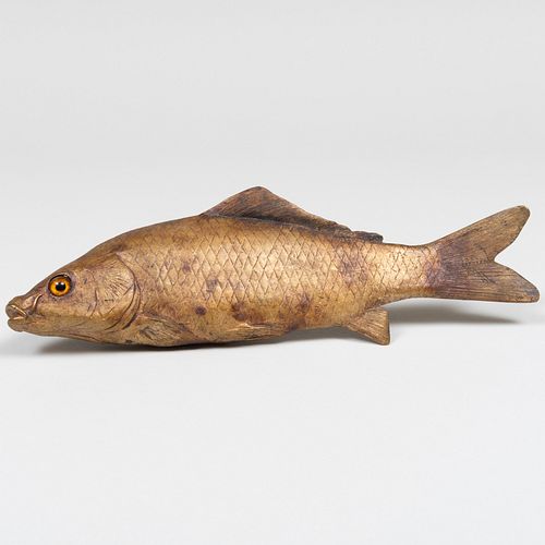 Cold Painted Bronze Model of a Fish 