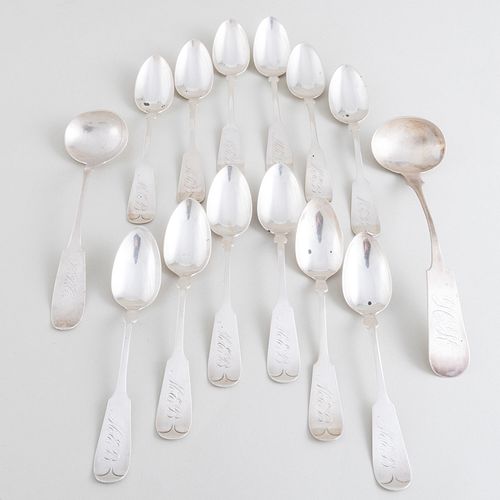Group of American Silver Spoons